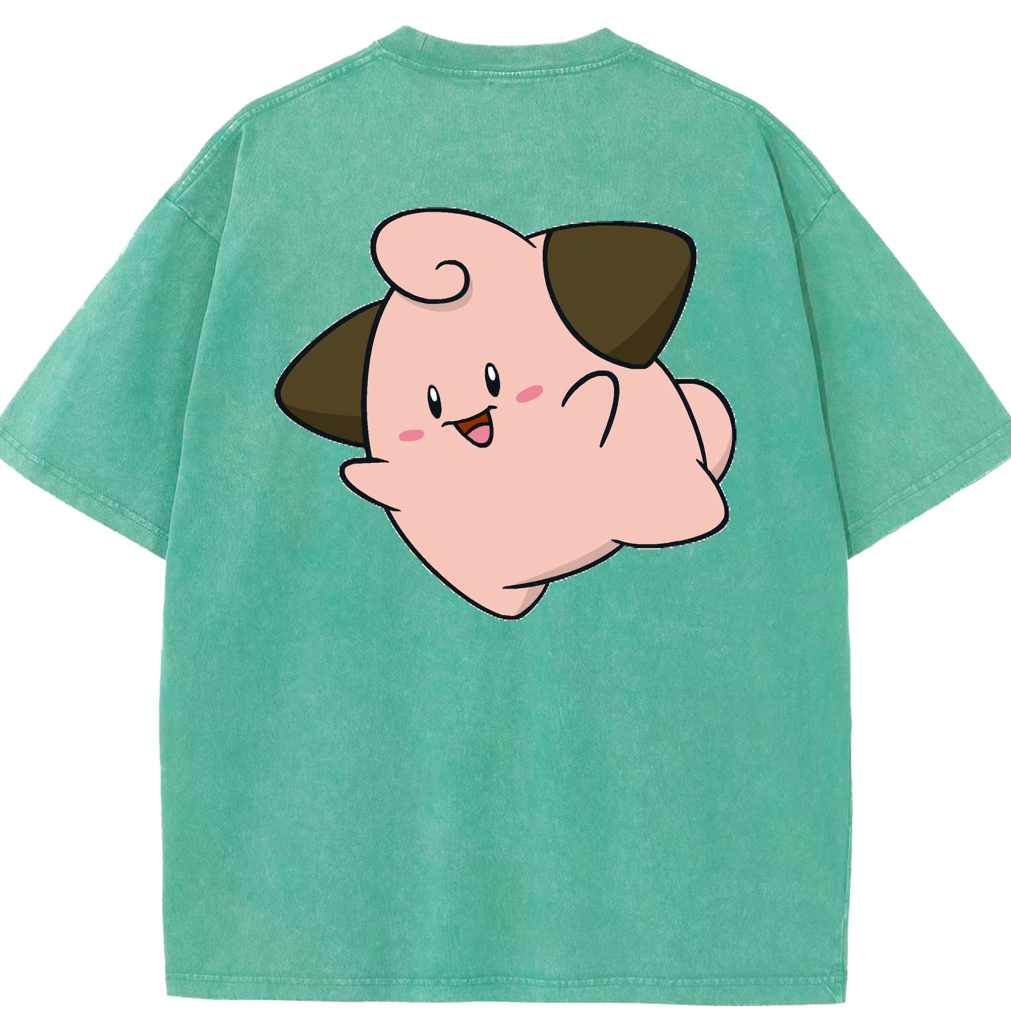 （画像用） ポケットモンスター Pokémon 綿100% ヴィンテージ風 半袖Tシャツ（背面プリント）
